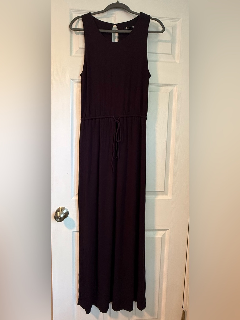 Athleta Burgundy / Maroon Drawstring-Waist Maxi Dress - Size Medium